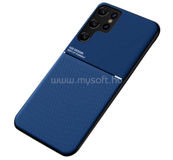 GIGAPACK Samsung S22 Ultra GIGAPACK Szilikon telefonvédő ütésállóság, csíkos, SÖTÉTKÉK