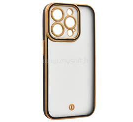 GIGAPACK iPhone 15 Pro GIGAPACK Szilikon telefonvédő ütésállóság, kameravédő, ARANY/FEKETE GP-177573 small