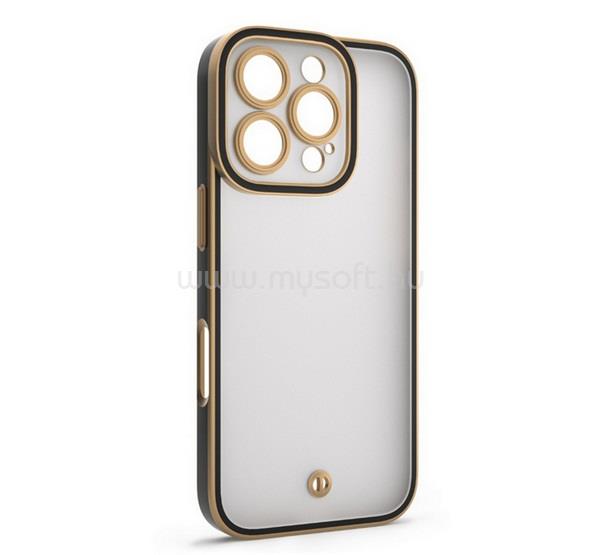 GIGAPACK iPhone Air GIGAPACK Szilikon telefonvédő ütésállóság, kameravédő, ARANY/FEKETE