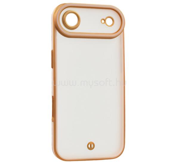 GIGAPACK iPhone Air GIGAPACK Szilikon telefonvédő ütésállóság, kameravédő, ARANY/RÓZSASZÍN