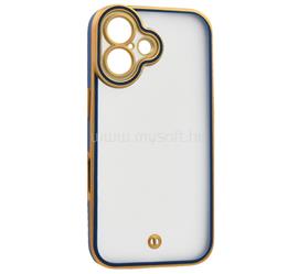 GIGAPACK iPhone 16 GIGAPACK Szilikon telefonvédő ütésállóság, kameravédő, ARANY/SÖTÉTKÉK GP-177613 small