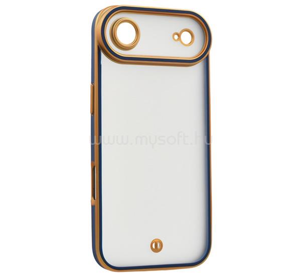 GIGAPACK iPhone Air GIGAPACK Szilikon telefonvédő ütésállóság, kameravédő, ARANY/SÖTÉTKÉK