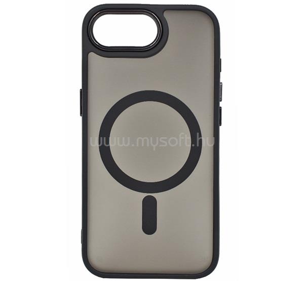 GIGAPACK iPhone 17e / 16e GIGAPACK Szilikon telefonvédő ütésállóság, MagSafe, FEKETE