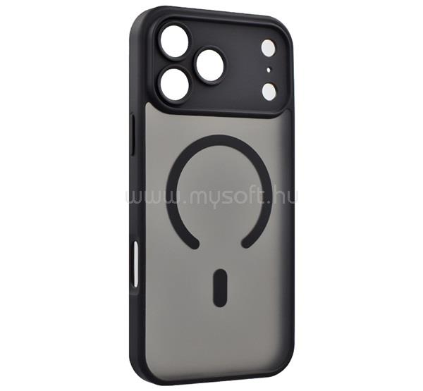GIGAPACK iPhone 18 Pro Max / 17 Pro Max GIGAPACK Szilikon telefonvédő ütésállóság, MagSafe, FEKETE