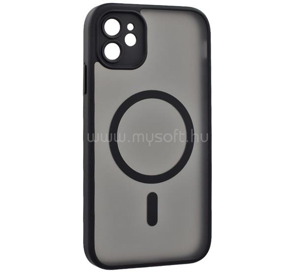 GIGAPACK iPhone 11 GIGAPACK Szilikon telefonvédő ütésállóság, MagSafe, FEKETE