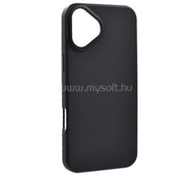 GIGAPACK iPhone 16 GIGAPACK Szilikon telefonvédő ütésállóság, karbon minta, FEKETE GP-166168 small