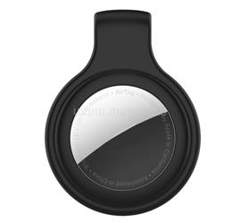 GIGAPACK iPhone 16e / 16 Pro Max / 16 Pro GIGAPACK Szilikon tok övre csiptethető FEKETE Apple AirTag GP-109646 small