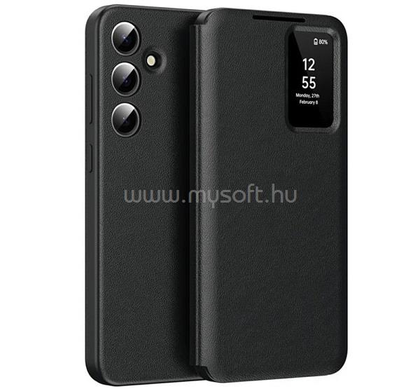 GIGAPACK Samsung A37 5G / A56 5G / A36 5G GIGAPACK Tok álló aktív FLIP, Smart View Cover, FEKETE