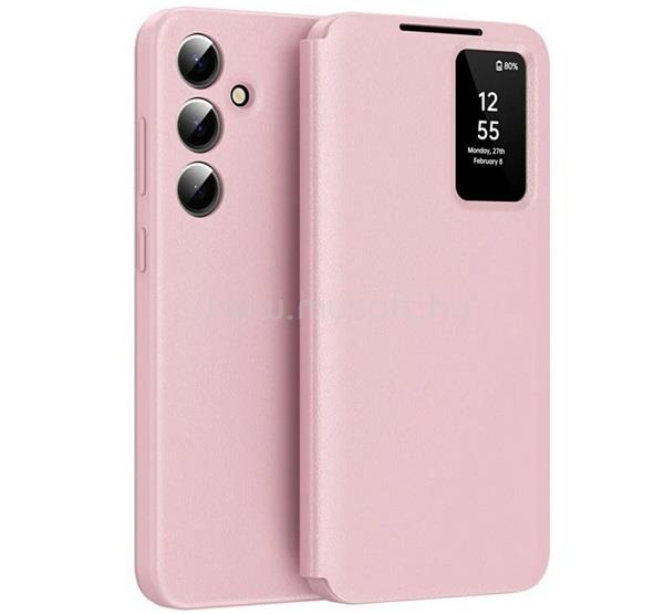 GIGAPACK Samsung A37 5G / A56 5G / A36 5G GIGAPACK Tok álló aktív FLIP, Smart View Cover, RÓZSASZÍN
