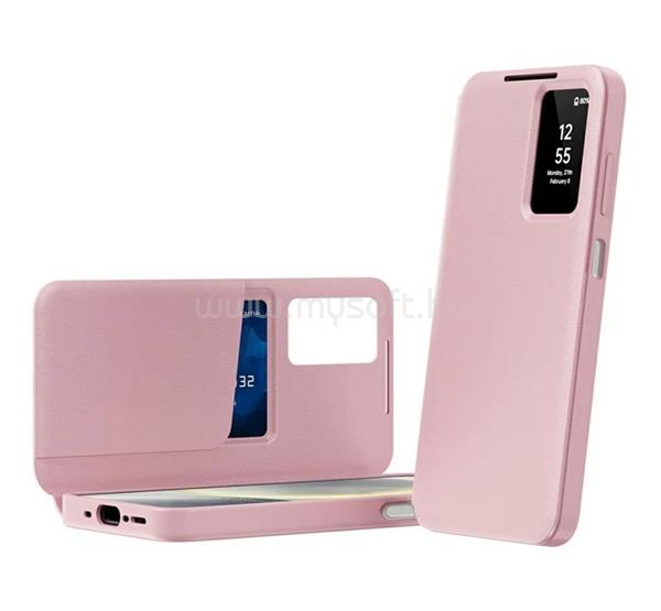 GIGAPACK Samsung A37 5G GIGAPACK Tok álló aktív FLIP, Smart View Cover, RÓZSASZÍN