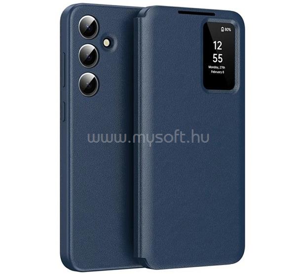 GIGAPACK Samsung A37 5G / A56 5G / A36 5G GIGAPACK Tok álló aktív FLIP, Smart View Cover, SÖTÉTKÉK