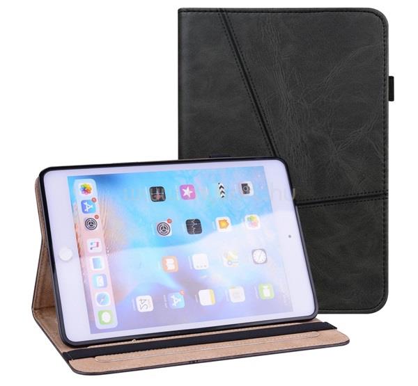 GIGAPACK IPAD mini 7 (2024) / mini 6 (2021) GIGAPACK Tok álló, bőr hatású aktív FLIP, ceruza tartó, FEKETE