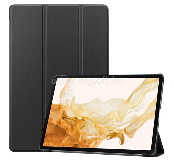 GIGAPACK Samsung Tab S9 FE Plus LTE / Tab S9 FE Plus WIFI GIGAPACK Tok álló, bőr hatású aktív FLIP, ceruza tartó, FEKETE