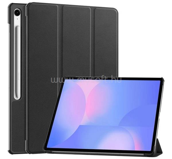 GIGAPACK Samsung Tab S10 FE Plus WIFI / Tab S10 FE Plus LTE GIGAPACK Tok álló, bőr hatású aktív FLIP, ceruza tartó, FEKETE
