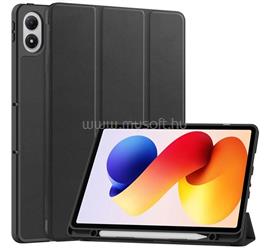 GIGAPACK Poco Pad M1 / Redmi Pad 2 Pro GIGAPACK Tok álló, bőr hatású aktív FLIP, ceruza tartó, FEKETE GP-179083 small