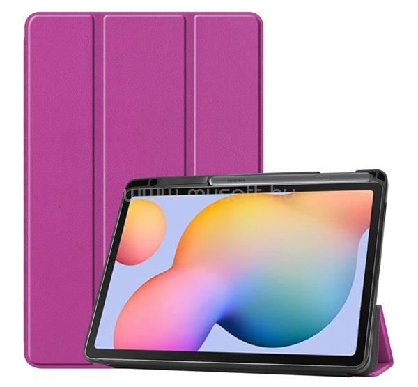 GIGAPACK Samsung Tab S6 Lite 10.4 LTE / Tab S6 Lite 10.4 WIFI GIGAPACK Tok álló, bőr hatású aktív FLIP, ceruza tartó, LILA