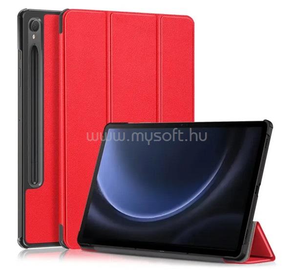GIGAPACK Samsung Tab S10 Lite WIFI / Tab S10 Lite LTE GIGAPACK Tok álló, bőr hatású aktív FLIP, ceruza tartó, PIROS