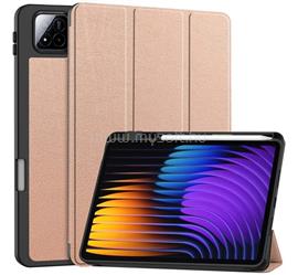 GIGAPACK Xiaomi Pad 8 Pro / Pad 8 / Pad 7 Pro GIGAPACK Tok álló, bőr hatású aktív FLIP, ceruza tartó, ROZÉARANY GP-168363 small