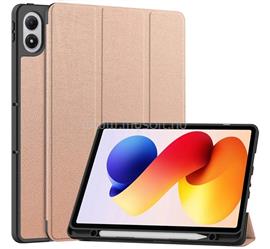 GIGAPACK Poco Pad M1 / Redmi Pad 2 Pro GIGAPACK Tok álló, bőr hatású aktív FLIP, ceruza tartó, ROZÉARANY GP-179087 small