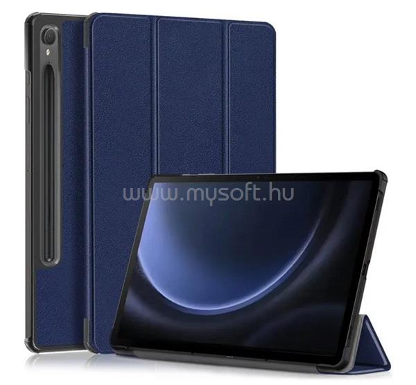 GIGAPACK Samsung Tab S10 Lite WIFI / Tab S10 Lite LTE GIGAPACK Tok álló, bőr hatású aktív FLIP, ceruza tartó, SÖTÉTKÉK