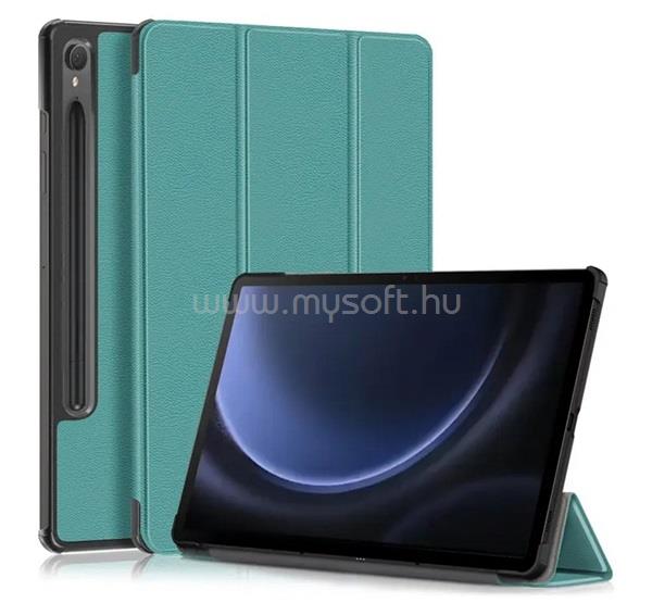 GIGAPACK Samsung Tab S10 Lite WIFI / Tab S10 Lite LTE GIGAPACK Tok álló, bőr hatású aktív FLIP, ceruza tartó, SÖTÉTZÖLD