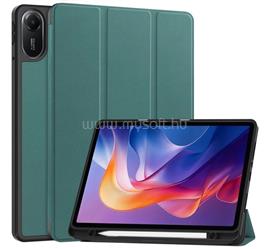 GIGAPACK Redmi Pad 2 GIGAPACK Tok álló, bőr hatású aktív FLIP, ceruza tartó, SÖTÉTZÖLD GP-171816 small