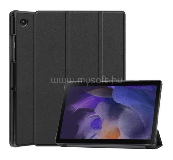 GIGAPACK Samsung Tab A8 10.5 LTE (2021) GIGAPACK Tok álló, bőr hatású aktív FLIP, asztali tartó, FEKETE