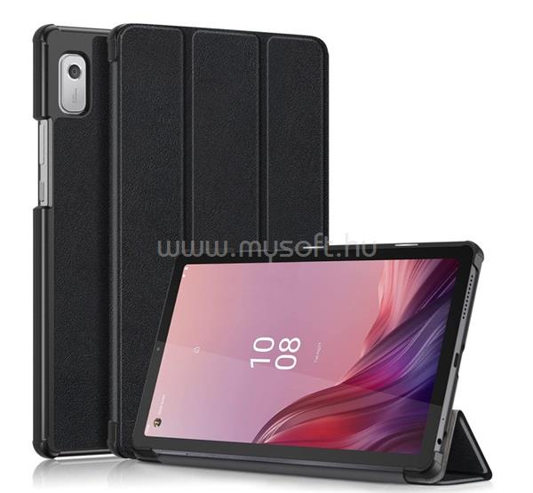 GIGAPACK Lenovo Tab M9 / Tab M9 GIGAPACK Tok álló, bőr hatású aktív FLIP, asztali tartó, FEKETE