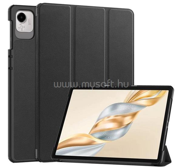 GIGAPACK Honor Pad X9a GIGAPACK Tok álló, bőr hatású aktív FLIP, asztali tartó, FEKETE