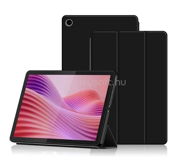 GIGAPACK Lenovo Tab 10.1 GIGAPACK Tok álló, bőr hatású aktív FLIP, asztali tartó, FEKETE