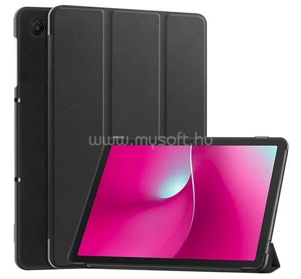 GIGAPACK T Tablet 2 5G GIGAPACK Tok álló, bőr hatású aktív FLIP, asztali tartó, FEKETE