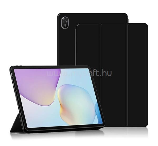 GIGAPACK Huawei MatePad 11.5 (2026) GIGAPACK Tok álló, bőr hatású aktív FLIP, asztali tartó, FEKETE