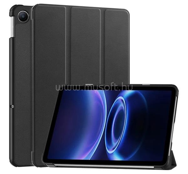 GIGAPACK Redmi Pad 2 9.7 GIGAPACK Tok álló, bőr hatású aktív FLIP, asztali tartó, FEKETE