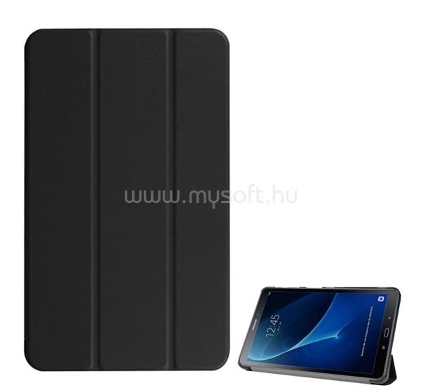 GIGAPACK Samsung Tab A 10.1 WIFI (2016) GIGAPACK Tok álló, bőr hatású aktív FLIP, asztali tartó, FEKETE
