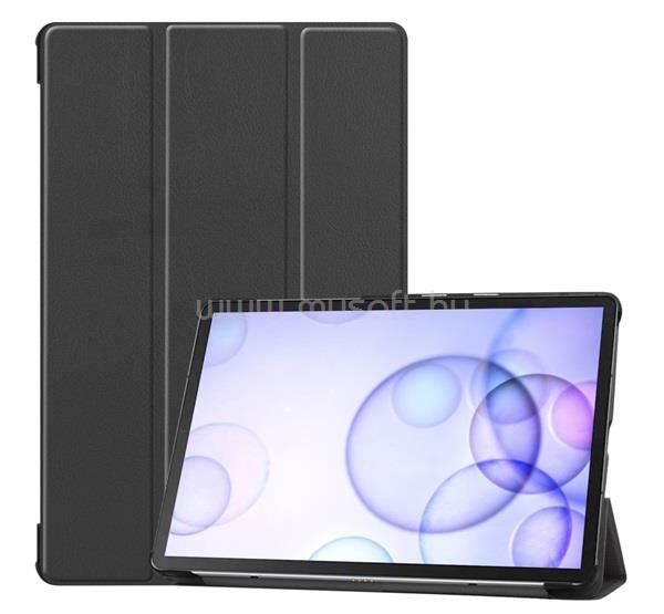 GIGAPACK Samsung Tab S6 10.5 LTE / Tab S6 10.5 WIFI GIGAPACK Tok álló, bőr hatású aktív FLIP, asztali tartó, FEKETE