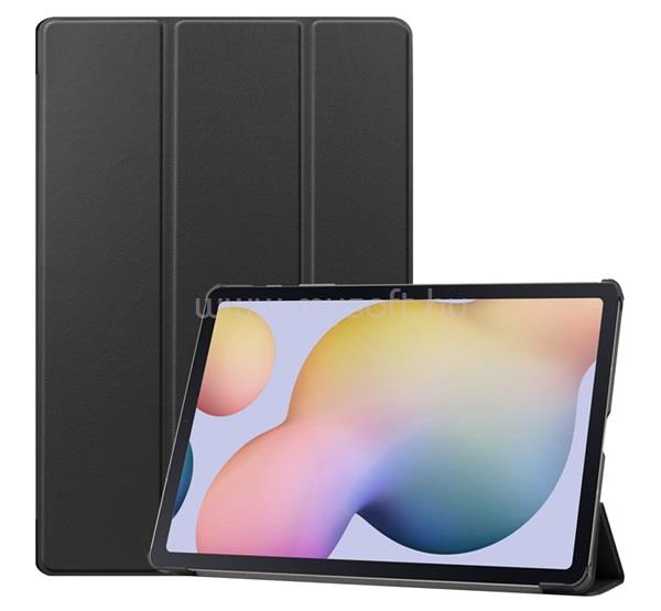 GIGAPACK Samsung Tab S7 Plus WIFI 5G GIGAPACK tok álló, bőr hatású aktív FLIP, asztali tartó, FEKETE