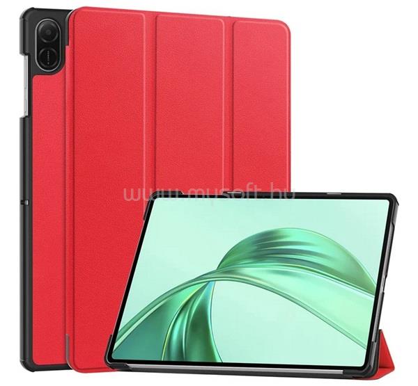 GIGAPACK Honor Pad X8a GIGAPACK Tok álló, bőr hatású aktív FLIP, asztali tartó, PIROS