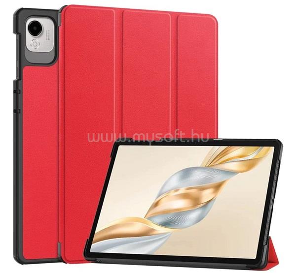 GIGAPACK Honor Pad X9a GIGAPACK Tok álló, bőr hatású aktív FLIP, asztali tartó, PIROS