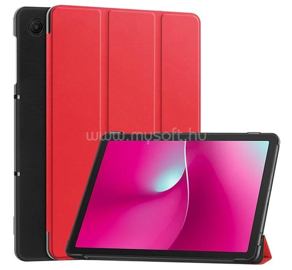 GIGAPACK T Tablet 2 5G GIGAPACK Tok álló, bőr hatású aktív FLIP, asztali tartó, PIROS