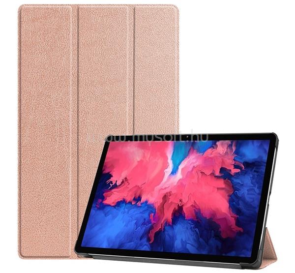 GIGAPACK Lenovo Tab P11 Plus / Tab P11 5G / Tab P11 GIGAPACK Tok álló, bőr hatású aktív FLIP, asztali tartó, ROZÉARANY