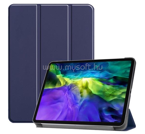 GIGAPACK IPAD Air 11 (2026) / Air 11 (2025) / Air 11 (2024) GIGAPACK Tok álló, bőr hatású aktív FLIP, asztali tartó, SÖTÉTKÉK