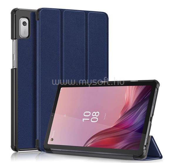 GIGAPACK Lenovo Tab M9 / Tab M9 GIGAPACK Tok álló, bőr hatású aktív FLIP, asztali tartó, SÖTÉTKÉK