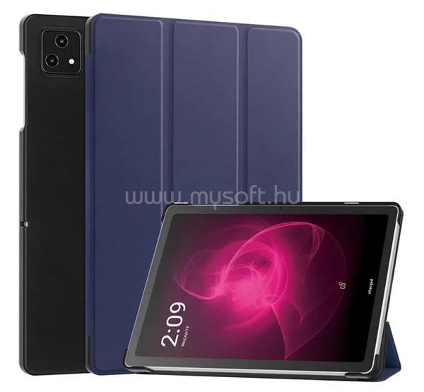 GIGAPACK T Tablet 5G ( 2023 ) GIGAPACK Tok álló, bőr hatású aktív FLIP, asztali tartó, SÖTÉTKÉK