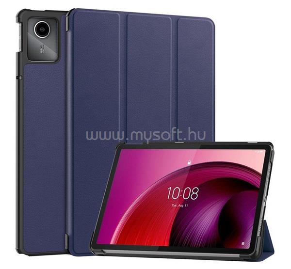 GIGAPACK Lenovo Tab M11 GIGAPACK Tok álló, bőr hatású aktív FLIP, asztali tartó, SÖTÉTKÉK