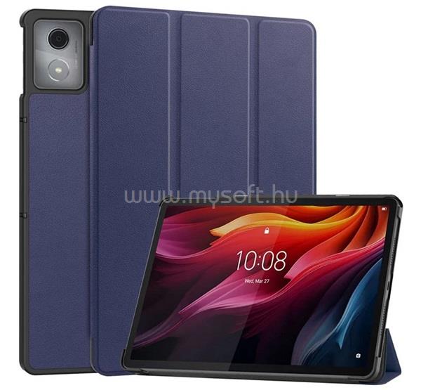 GIGAPACK Lenovo Tab K11 Plus GIGAPACK Tok álló, bőr hatású aktív FLIP, asztali tartó, SÖTÉTKÉK