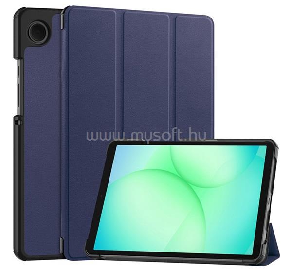 GIGAPACK Samsung Tab A11 LTE / Tab A11 WIFI GIGAPACK Tok álló, bőr hatású aktív FLIP, asztali tartó, SÖTÉTKÉK
