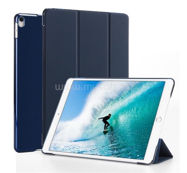 GIGAPACK IPAD Air 2019 / Pro 10.5 (2017) GIGAPACK Tok álló, bőr hatású aktív FLIP, asztali tartó, SÖTÉTKÉK