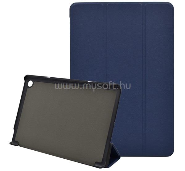 GIGAPACK Huawei Mediapad M5 10.1 Lite WIFI GIGAPACK Tok álló, bőr hatású aktív FLIP, asztali tartó, SÖTÉTKÉK