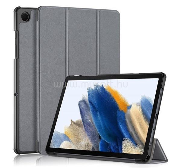 GIGAPACK Samsung Tab A11 Plus LTE / Tab A11 Plus WIFI GIGAPACK Tok álló, bőr hatású aktív FLIP, asztali tartó, SÖTÉTSZÜRKE