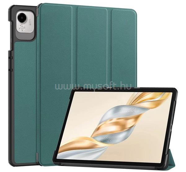 GIGAPACK Honor Pad X9a GIGAPACK Tok álló, bőr hatású aktív FLIP, asztali tartó, SÖTÉTZÖLD